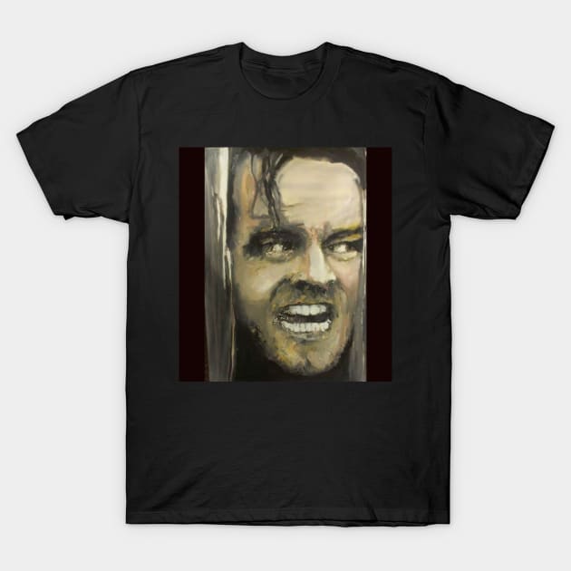 here's Johnny T-Shirt by Mike Nesloney Art